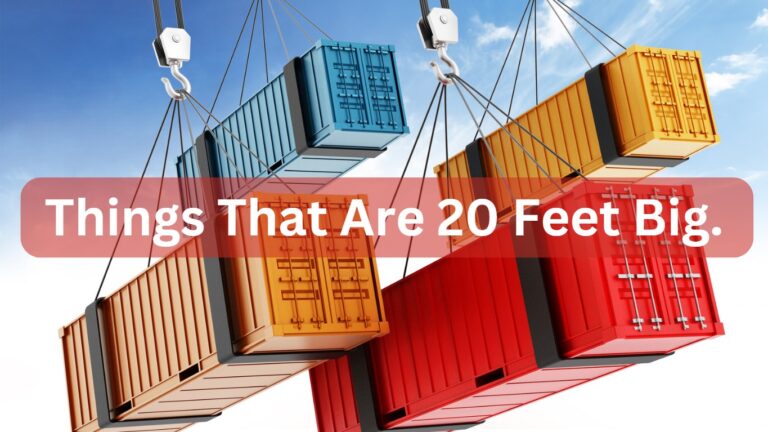 Things That Are 20 Feet Big: 9 Common Things