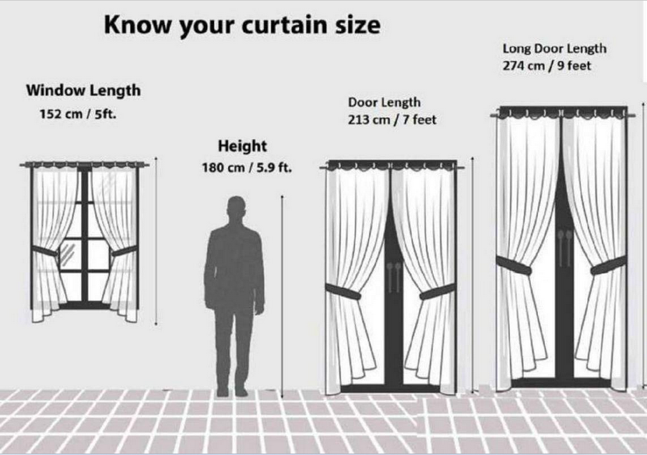 Standard Door Curtain Size