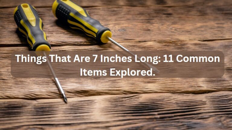 Things That Are 7 Inches Long: 11 Common Items Explored